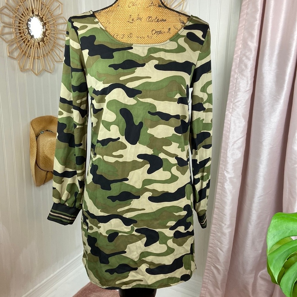 Gianni Bini Camo Mini Dress Sz S